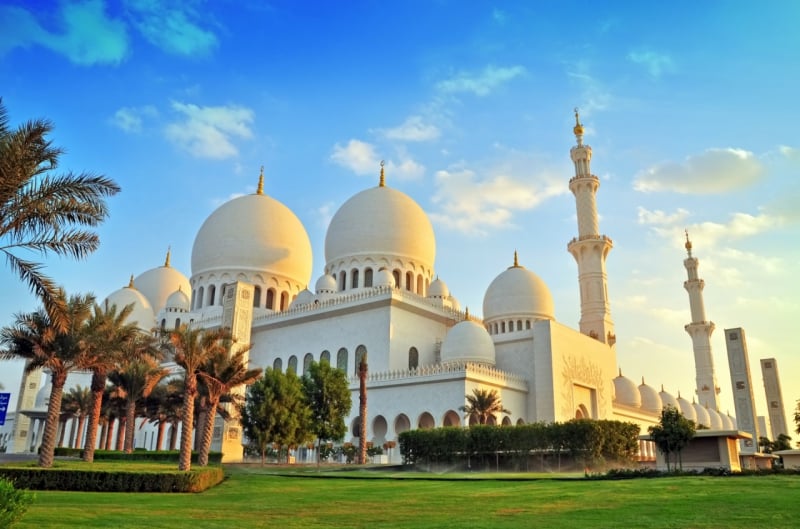 Meczet w Abu Zabi, Zjednoczone Emiraty Arabskie