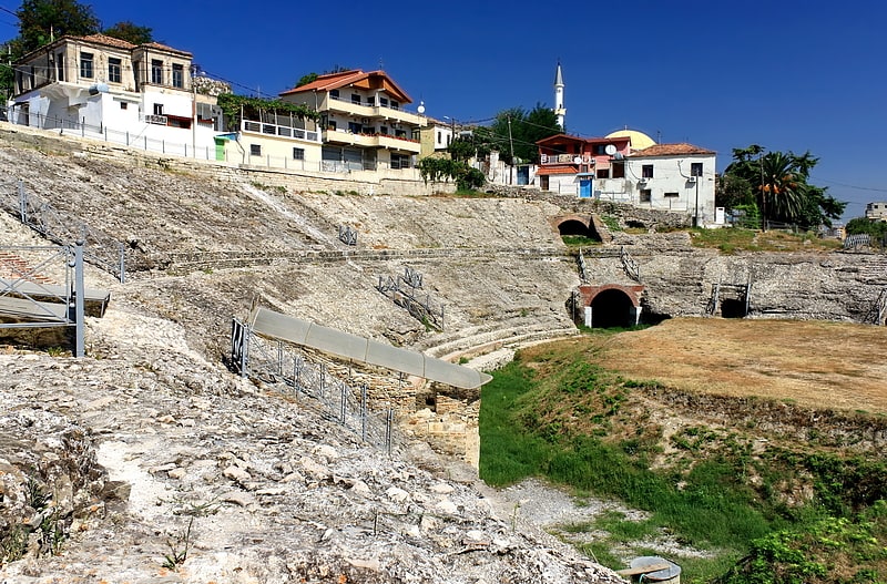 Überreste eines römischen Amphitheaters