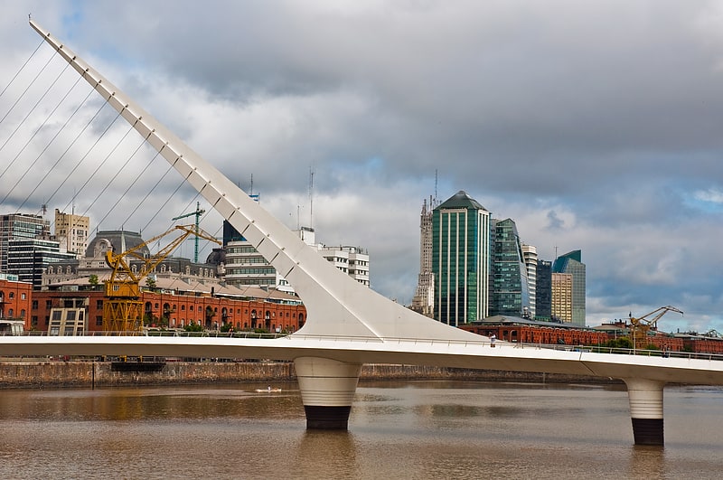 Schrägseilbrücke in Buenos Aires, Argentinien