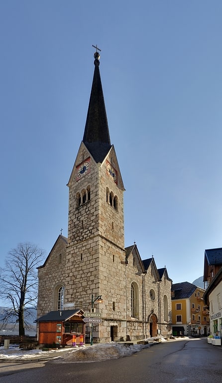 Lutherische Kirche in Hallstatt, Österreich