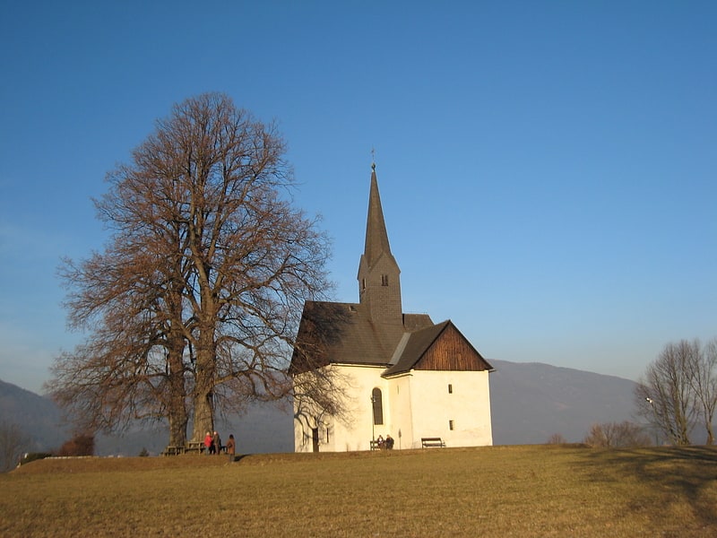 Katholische Kirche in Rosegg, Österreich