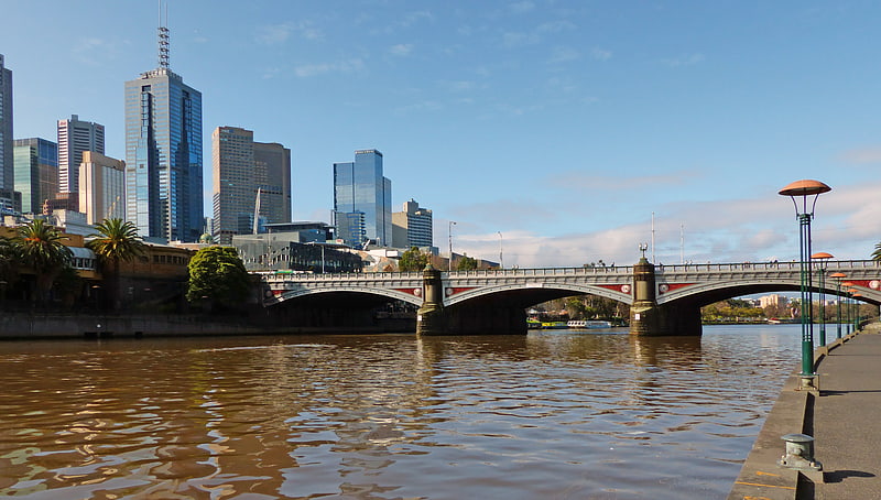 Arch bridge in the City of Melbourne, Australia
