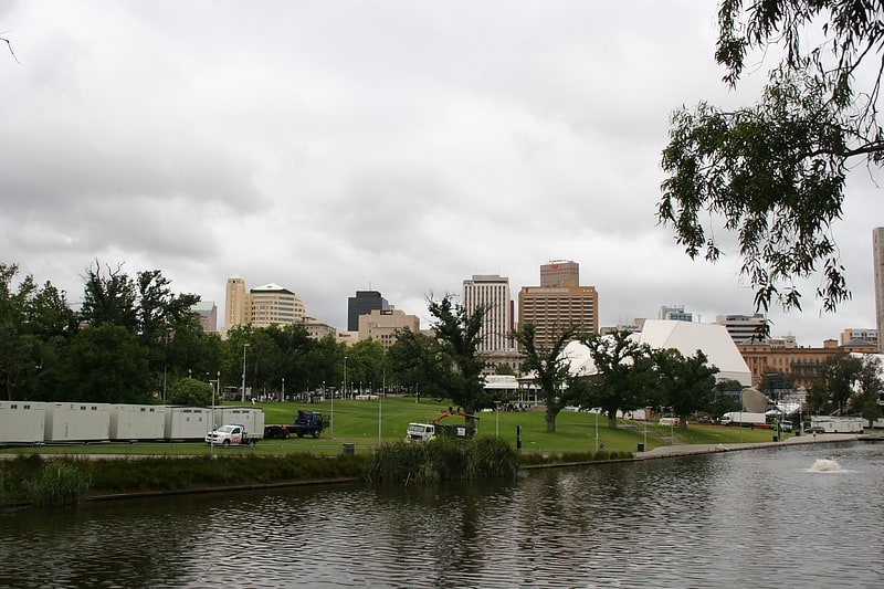 Park in Adelaide city centre, Australia