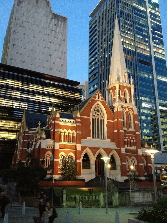 Church in the Brisbane central business district, Australia