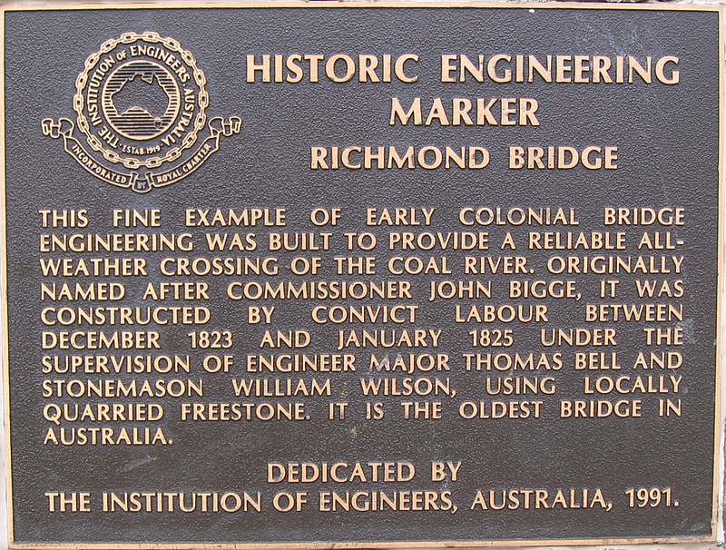 Arch bridge in Richmond, Australia
