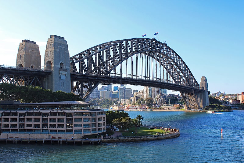 Through arch bridge in Sydney, Australia