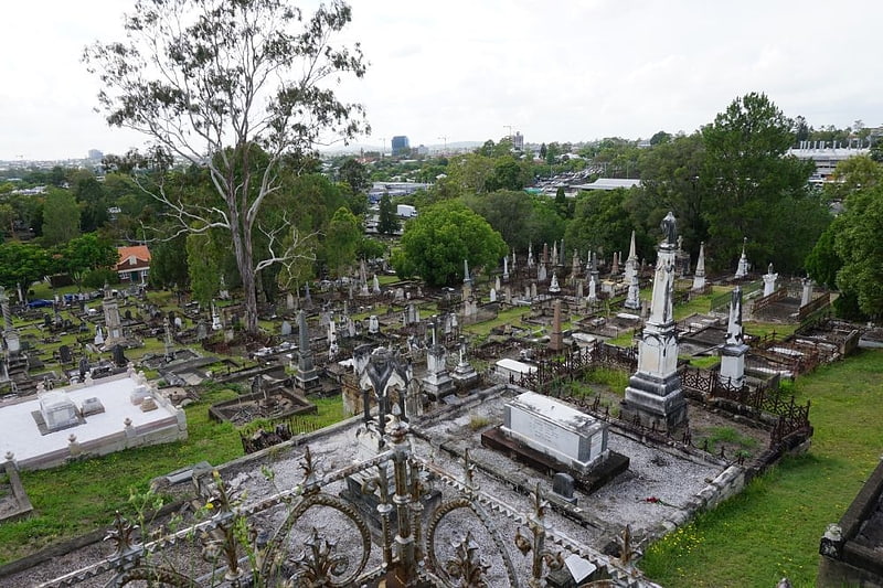 Cemetery in Toowong, Australia