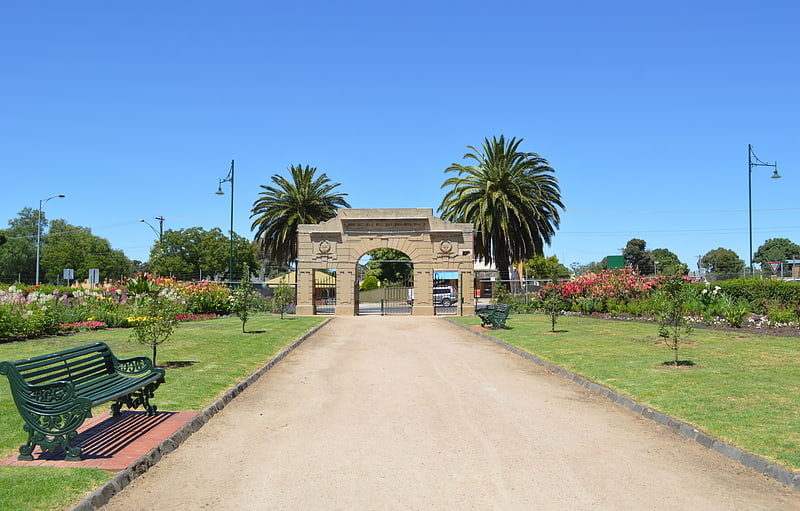 Botanical garden in the White Hills, Victoria, Australia
