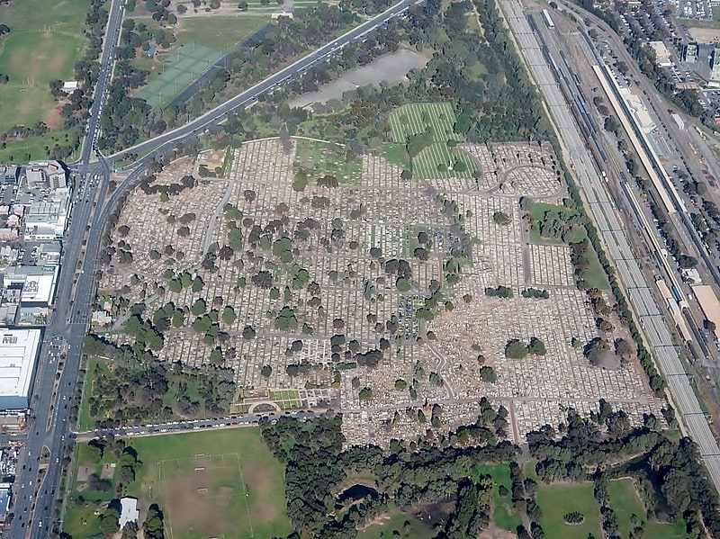 Cemetery in Adelaide city centre, Australia