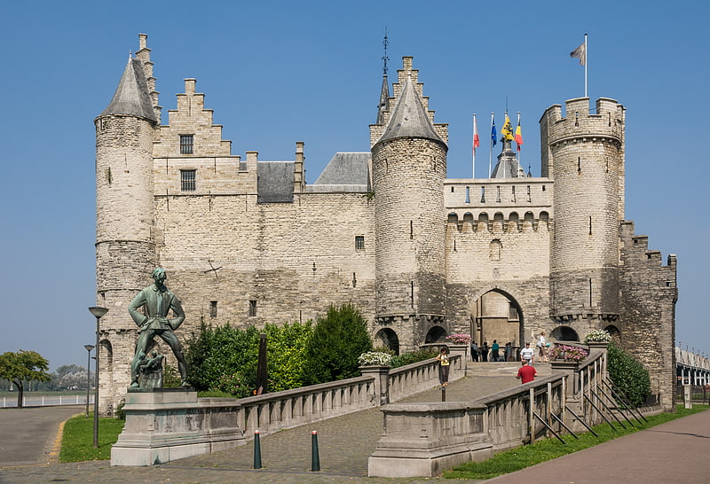 Miejsce historyczne w Antwerpii, Belgia