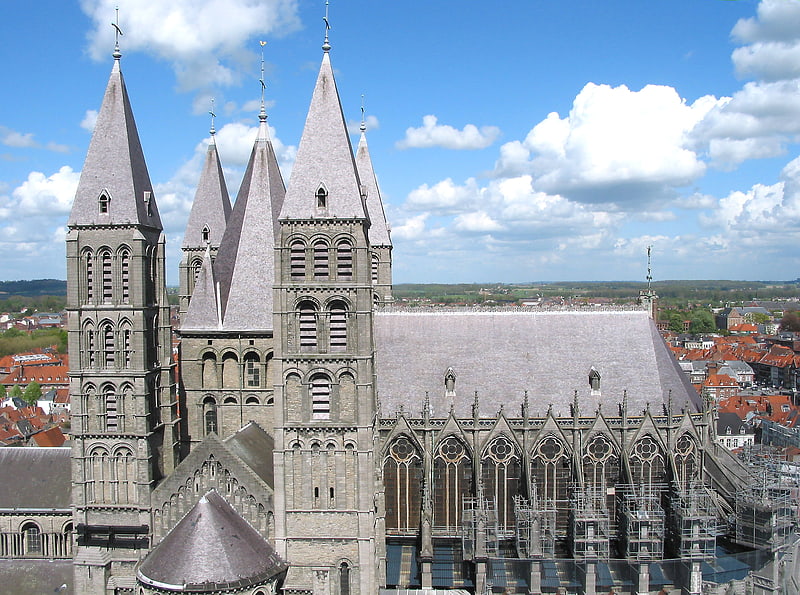 Cathedral in Tournai, Belgium