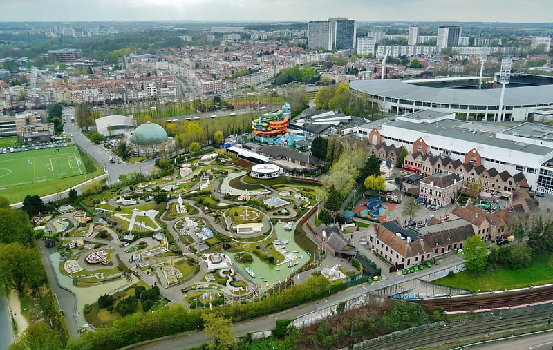 Amusement park in the City of Brussels, Belgium
