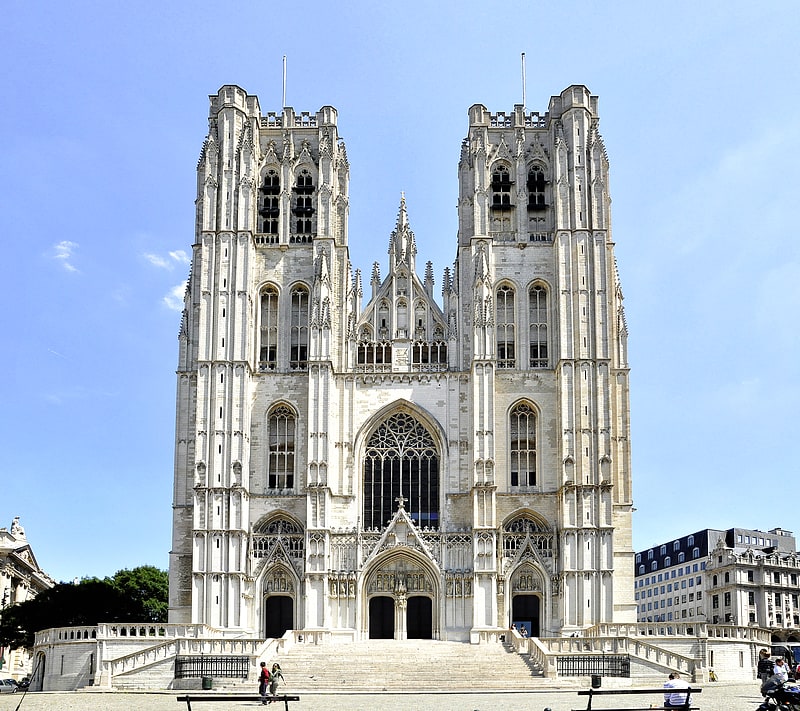 Cathedral in the City of Brussels, Belgium