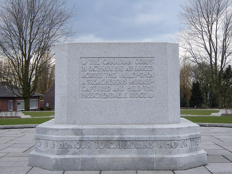 Monument in Zonnebeke, Belgium