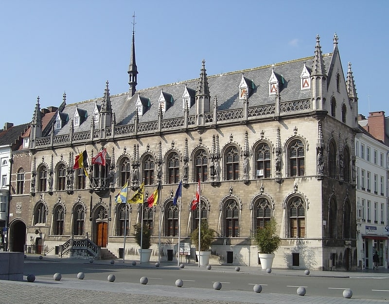 City or town hall in Kortrijk, Belgium