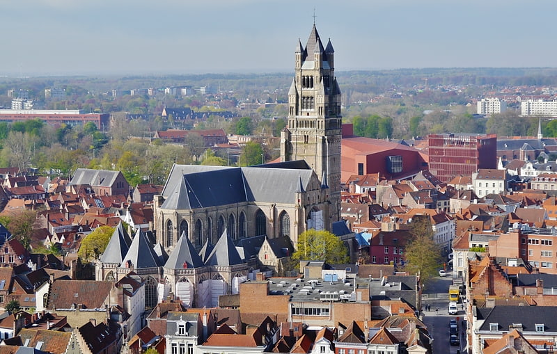 Cathédrale à Bruges, Belgique
