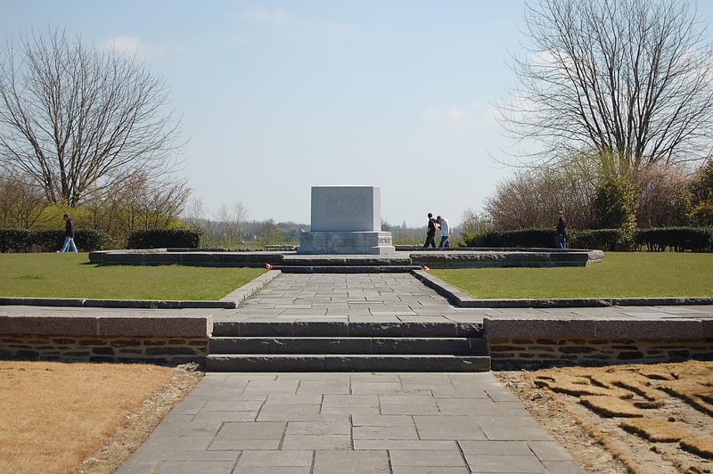 Memorial park in Ypres, Belgium