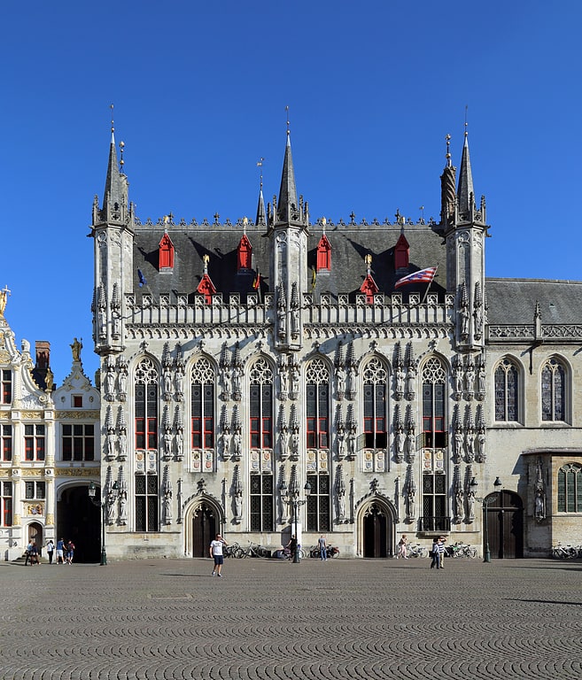 City or town hall in Bruges, Belgium