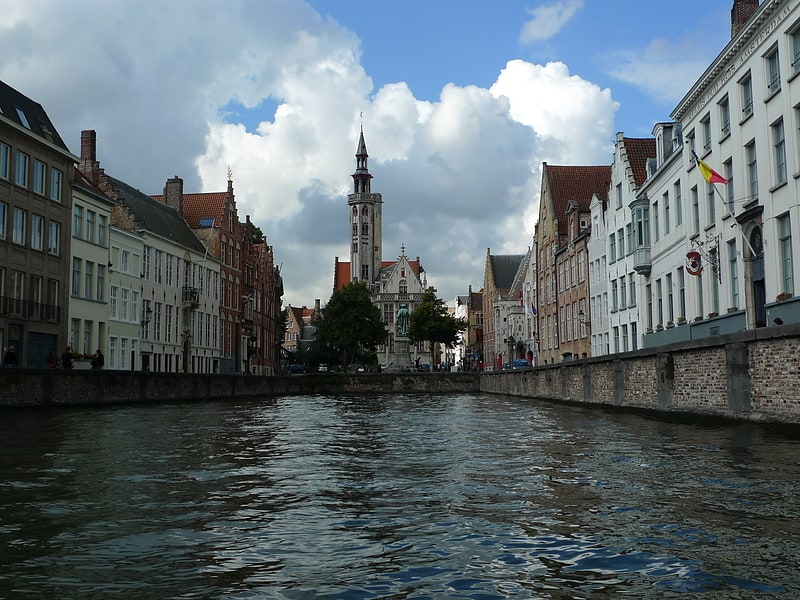 Historical landmark in Bruges, Belgium