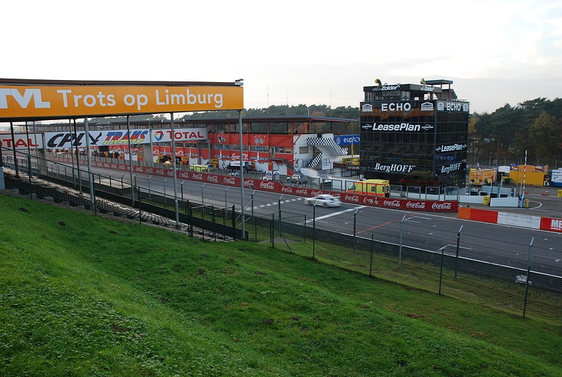 Car racing track in Heusden-Zolder, Belgium