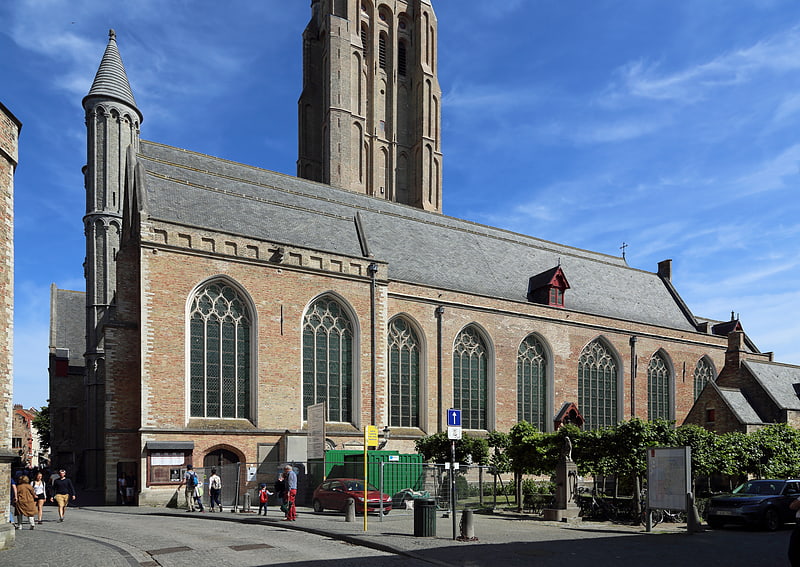 Collegiate church in Bruges, Belgium