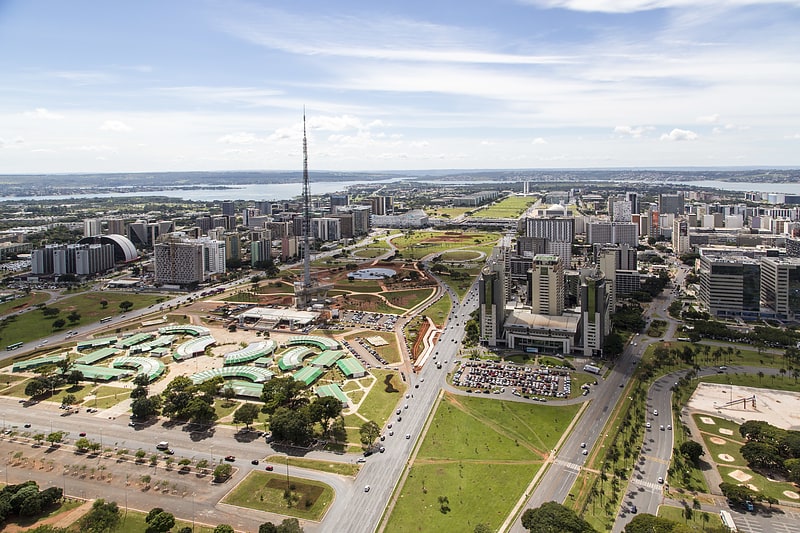 Avenue in Brasília, Brazil
