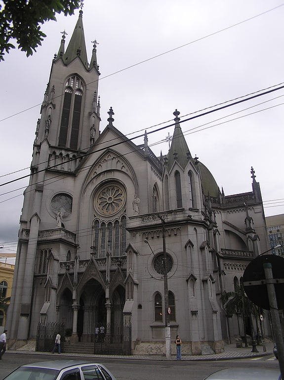 Iglesia católica en Santos, Brasil