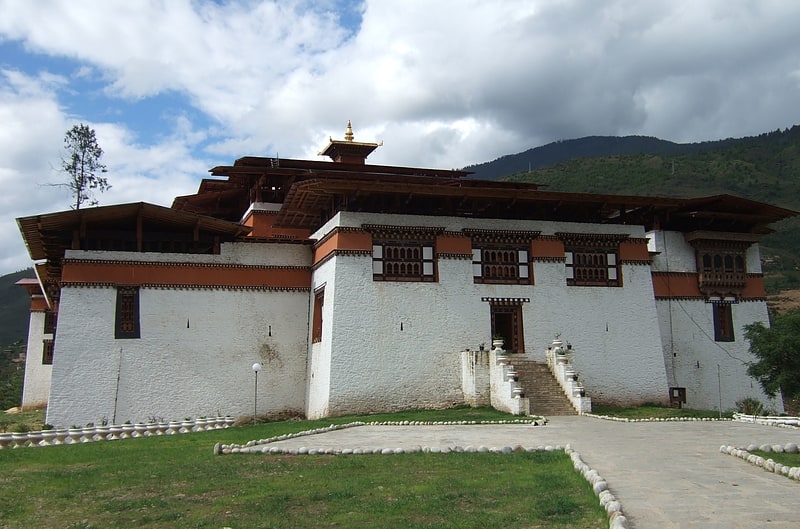 Fortress in Semtokha, Bhutan