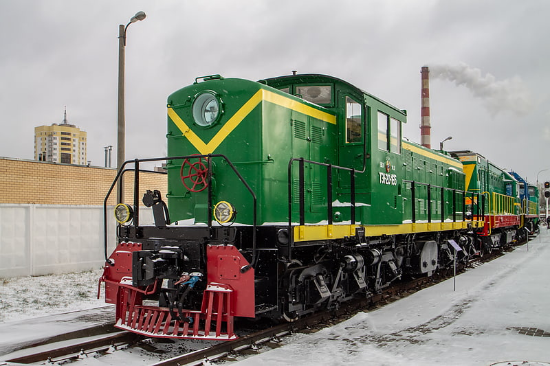 Eisenbahnmuseum mit originalgetreuen Zügen