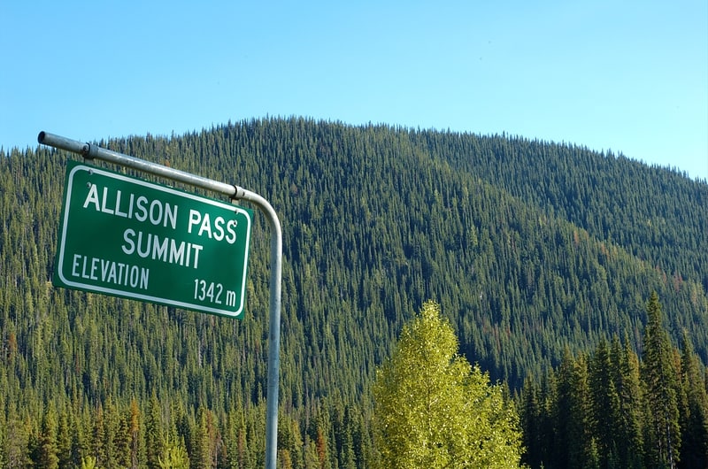Pass in British Columbia, Canada