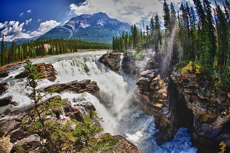 Waterfall in Alberta, Canada