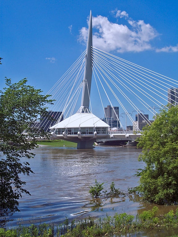 Pedestrian bridge in Winnipeg, Manitoba