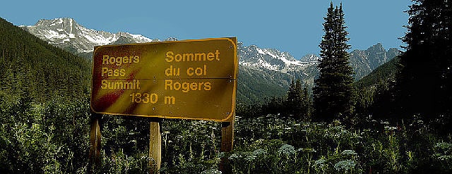 Mountain pass in British Columbia, Canada