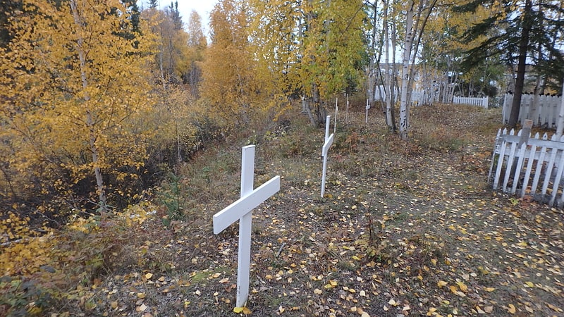 Cemetery in Yellowknife, Canada