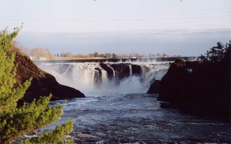 Waterfall in Québec, Canada