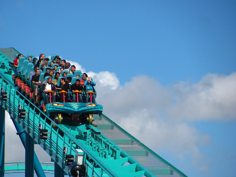 Roller coaster in Vaughan, Ontario