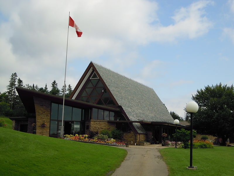 Historical landmark in Baddeck, Nova Scotia