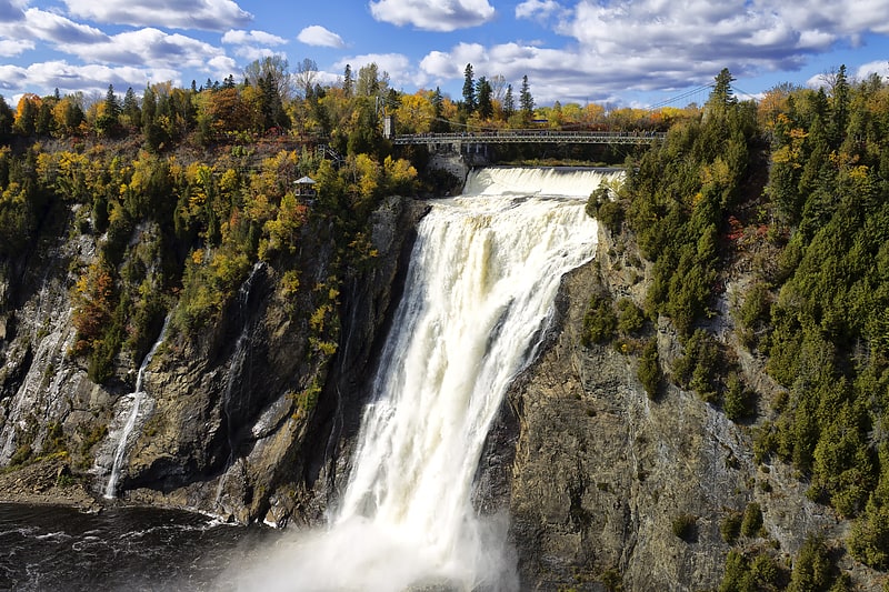 Waterfall in Québec, Canada