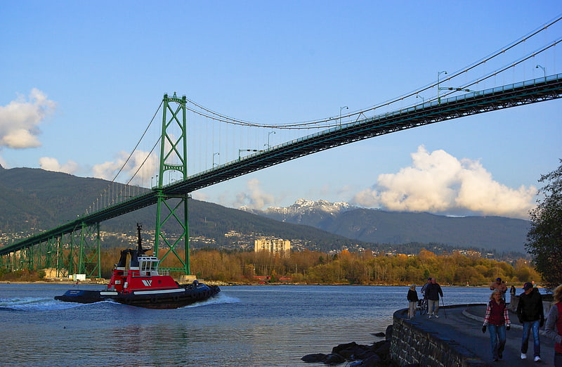 Suspension bridge in Vancouver, British Columbia
