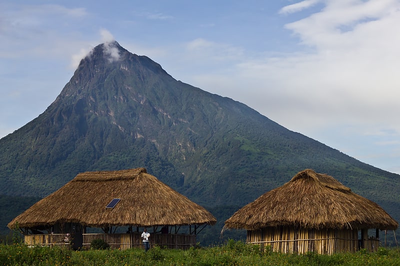 Volcán en República Democrática del Congo