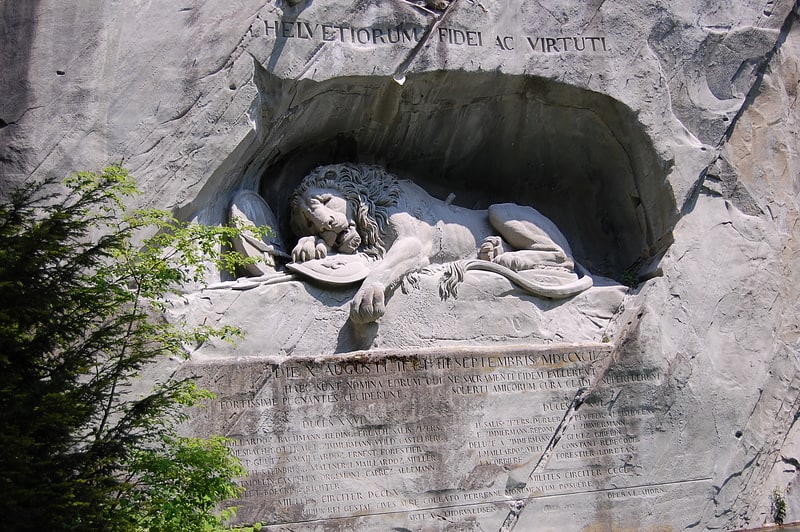 Pomnik w Lucernie, Szwajcaria