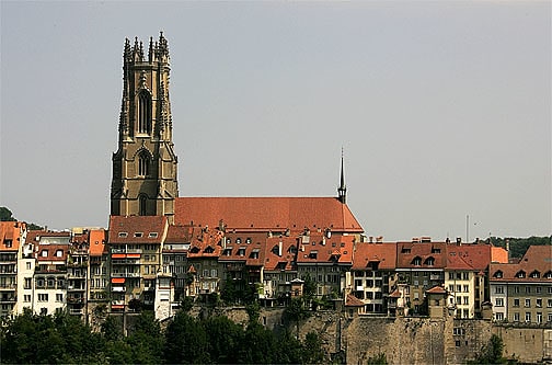 Kathedrale in Freiburg, Schweiz