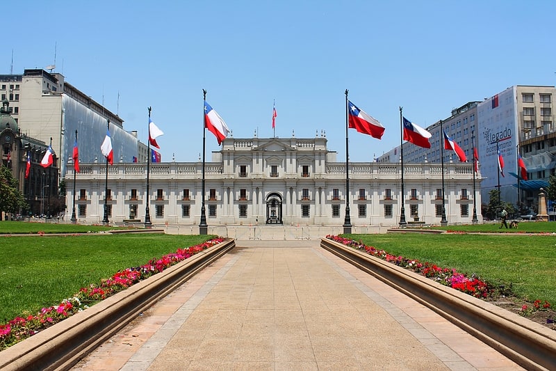 El majestuoso despacho del presidente de Chile