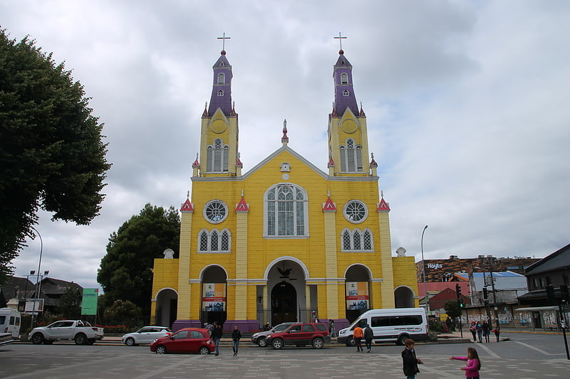 Catholic church in Castro, Chile