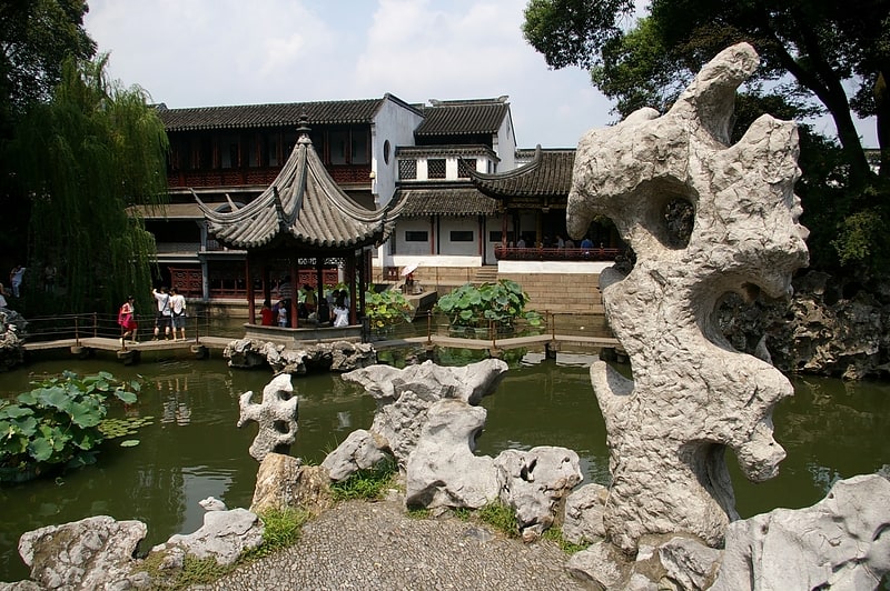 Atracción turística en Suzhou, China