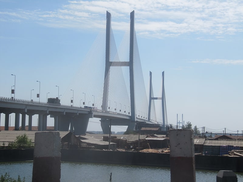 Cable-stayed bridge in Jingzhou, China