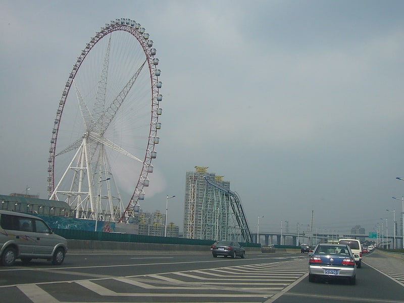 Amusement park in Shanghai, China
