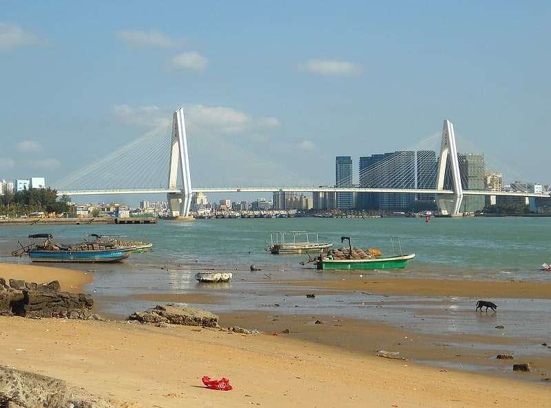 Cable-stayed bridge in Haikou, China