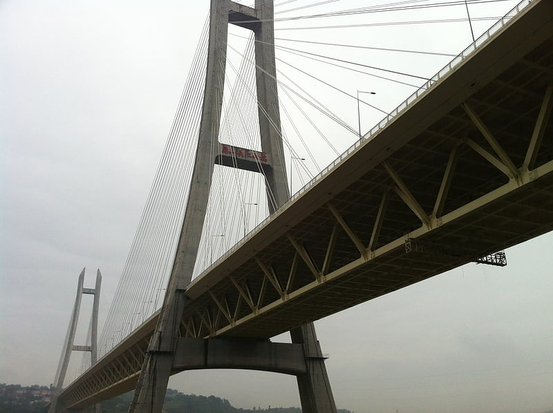 Cable-stayed bridge in Chongqing, China