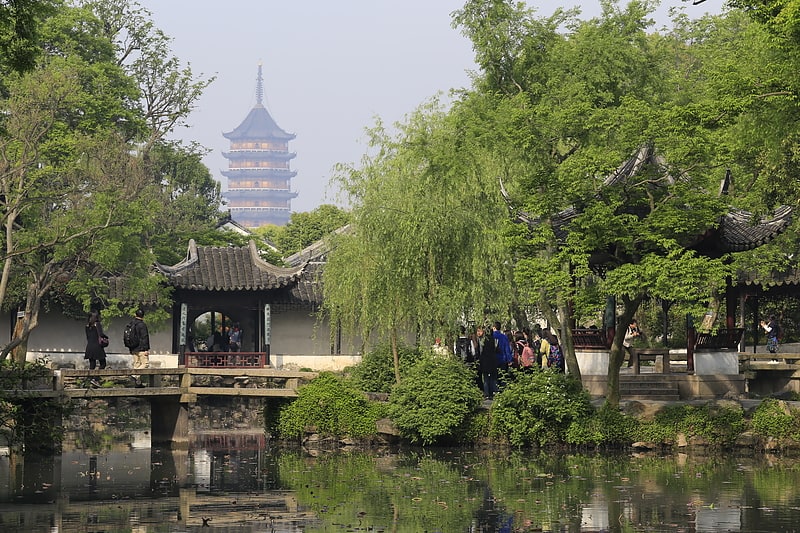 Atracción turística en Suzhou, China